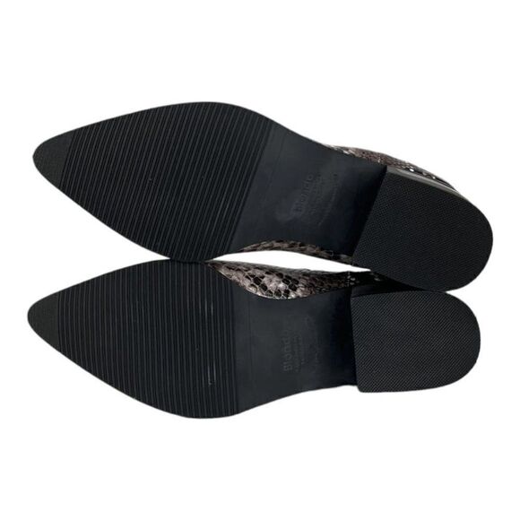 New Blondo Emelia Brown Snake Leather Waterproof Chelsea Ankle Boots 6 US /EU 36 - Picture 11 of 11